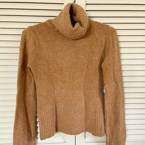 H&M Fluffy Turtleneck in Tan